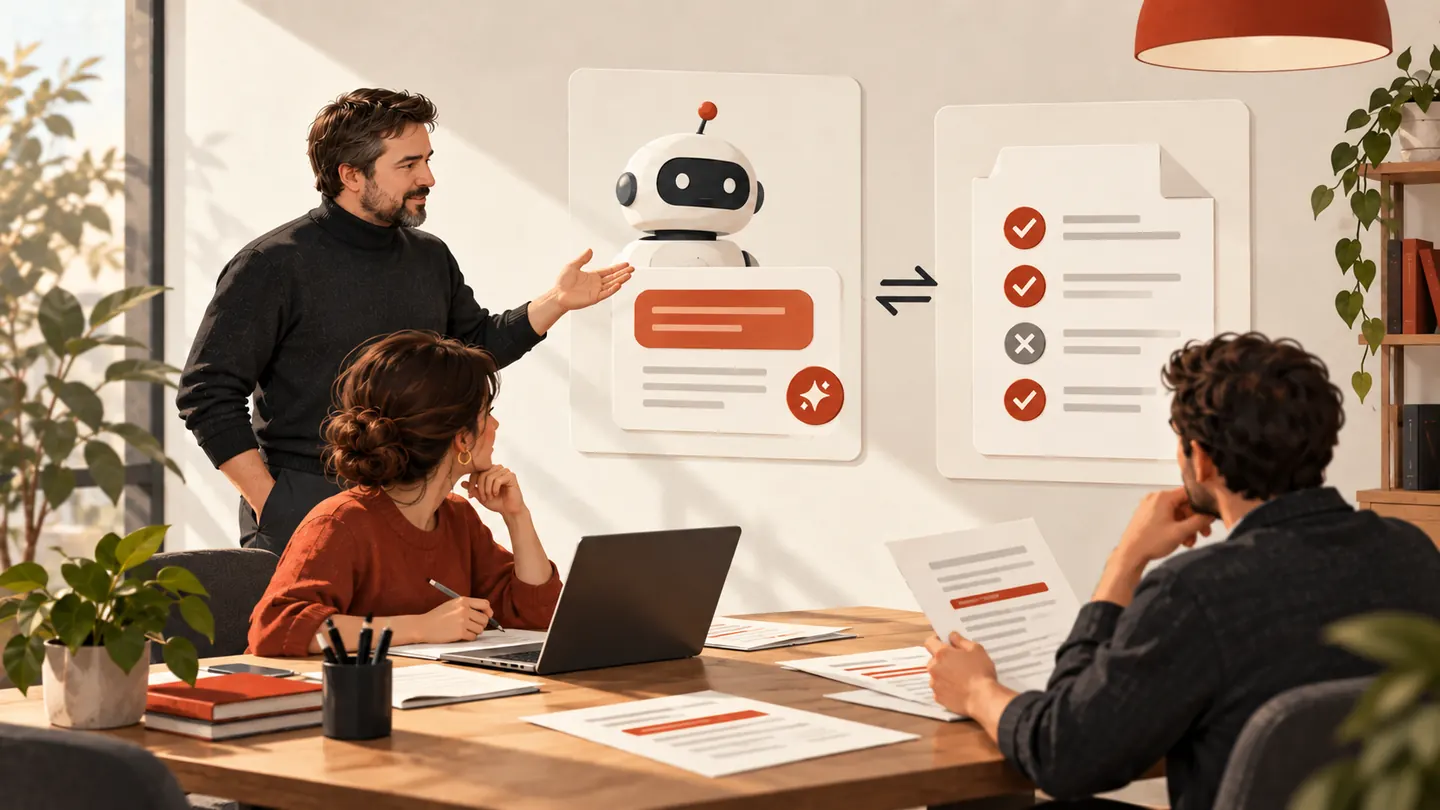Команда проверяет ответы ИИ-пилота по контрольному набору вопросов
